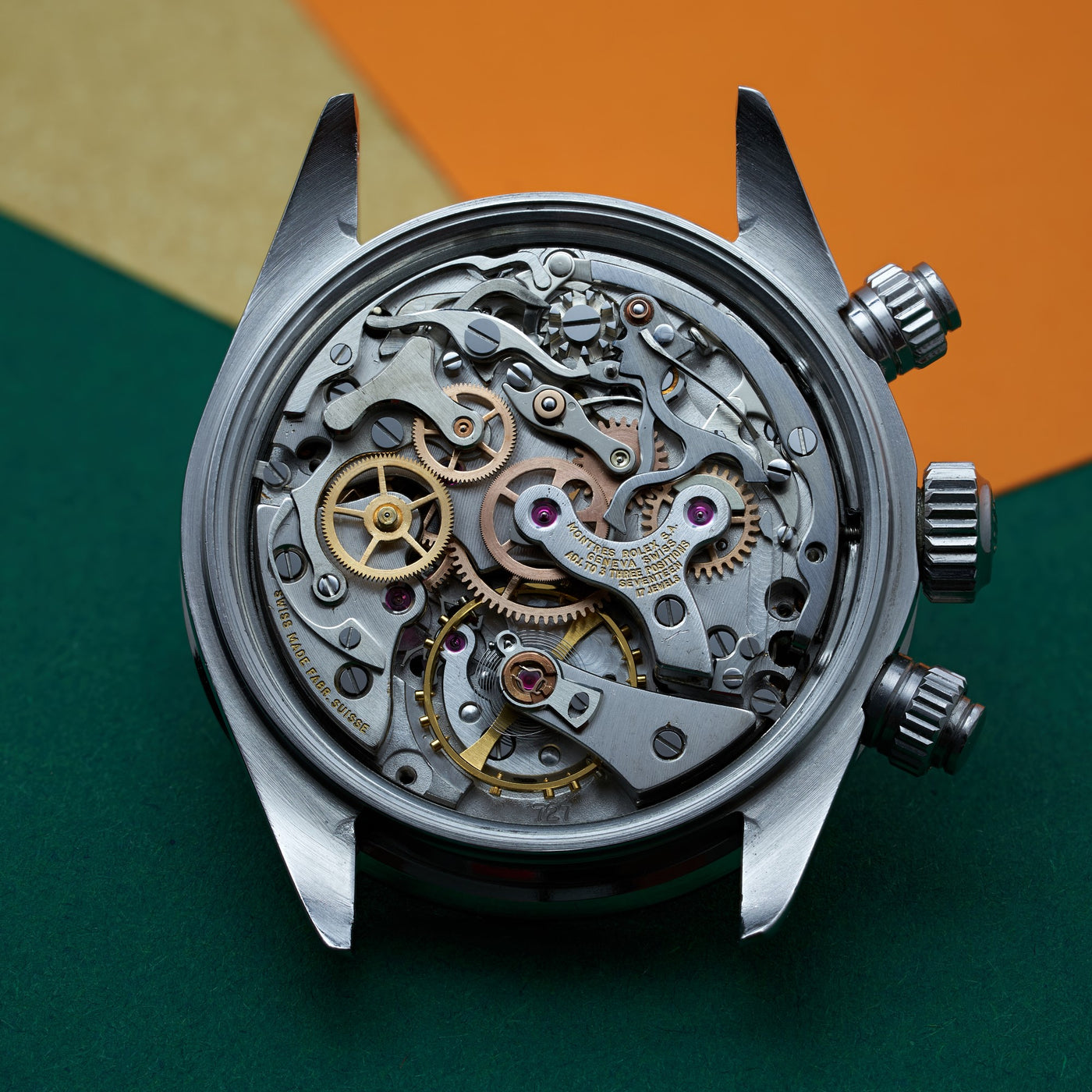 Movement Meccanismo Rolex Vintage Rolex Daytona Ref 6263 Big Red Dial