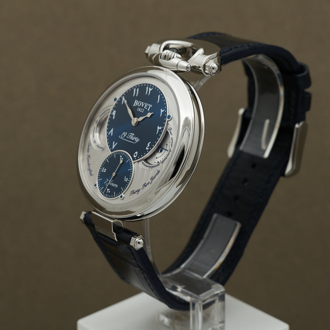 Bovet 19Thirty st. steel case blue dial