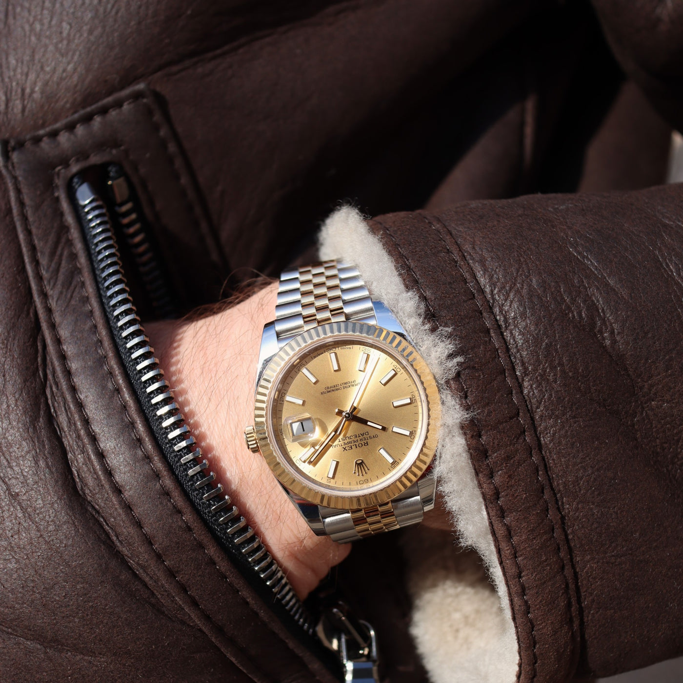 Wrist Ar Datejust Rolex Datejust 36 On Large Wrist