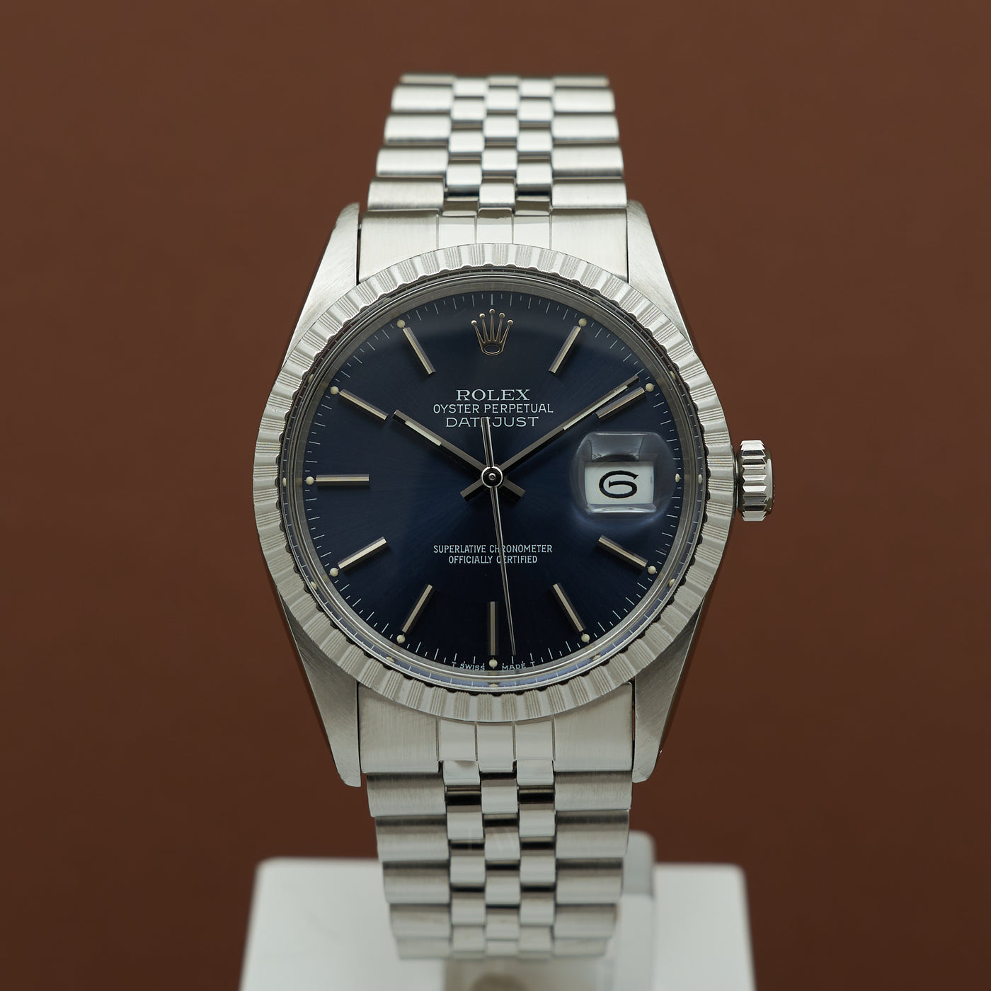 Rolex Datejust blue dial ref. 16030 from 1987