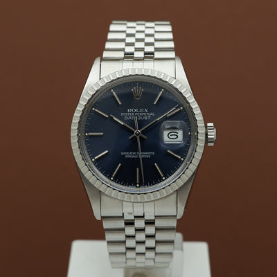 Rolex Datejust blue dial ref. 16030 from 1987