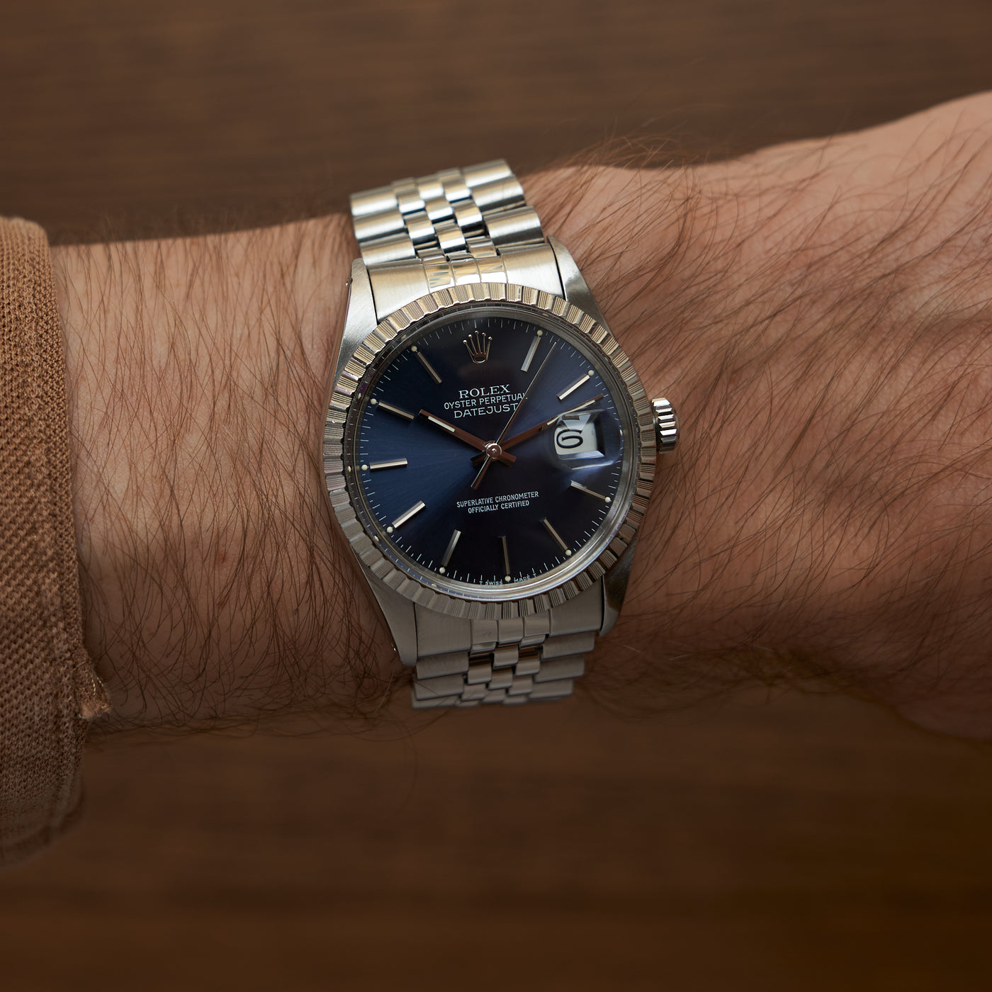 Rolex Datejust blue dial ref. 16030 vintage