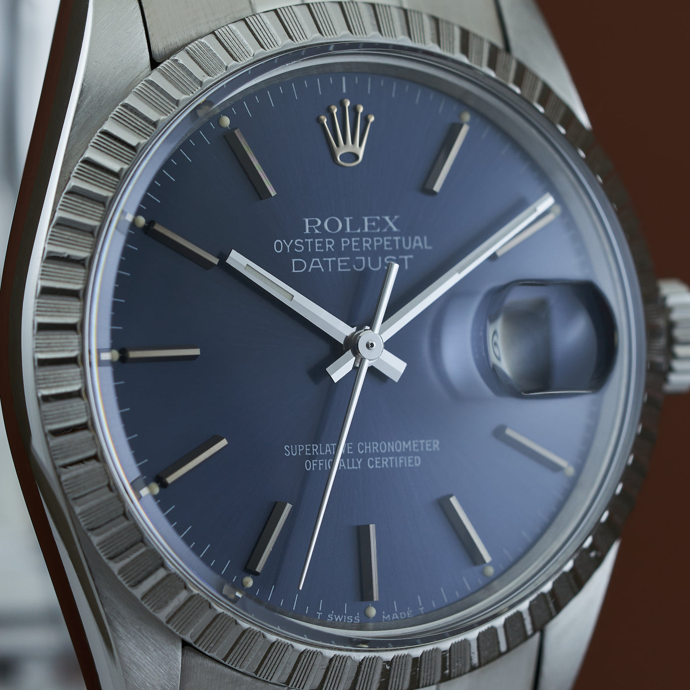 Rolex Datejust blue sunburst dial ref. 16030