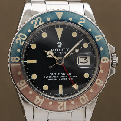 Rolex GMT-Master Pepsi pre-owned patina
